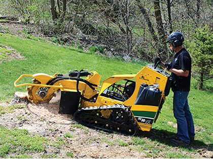 25HP Tracked Stump Grinder
